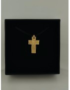 Pendentif croix en or jaune 18 carats