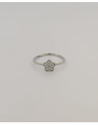 Bague "fleur" empierré
