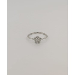 Bague "fleur" empierré