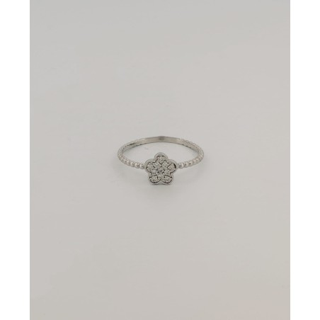 Bague "fleur" empierré
