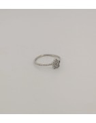 Bague "fleur" empierré