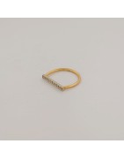 Bague baguette diamants