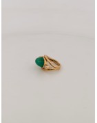 Bague chrysoprase diamants
