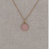 Pendentif quartz rose