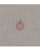Pendentif quartz rose