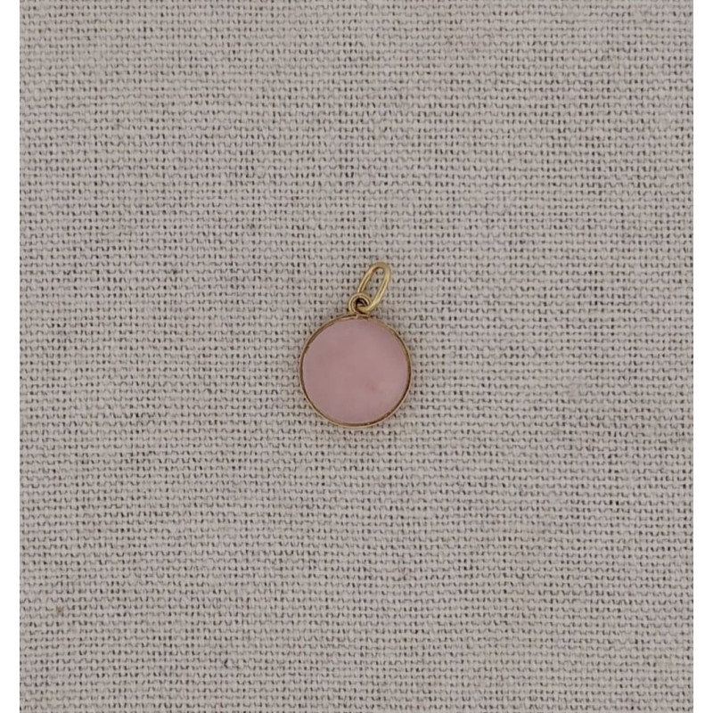 Pendentif quartz rose