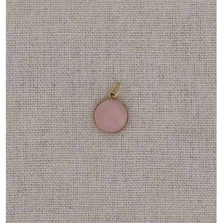 Pendentif quartz rose